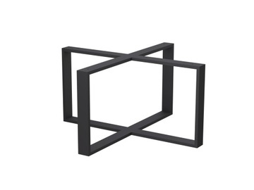 PODSTAWA STOŁU LOFT INDUSTRIAL CZARNA 80x80x45 cm