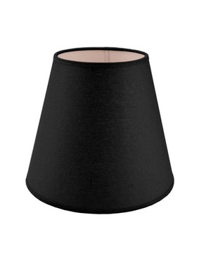 Klosz Abażur Stożek PCV Czarny 8,5x18x13 cm