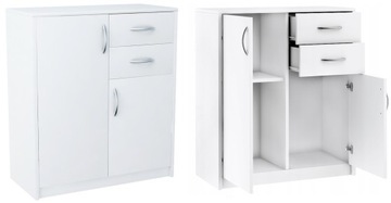 Komoda szafka 2D2S BIAŁA szuflady regał półka ROB