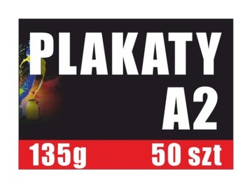Plakaty Plakat A2 50 szt 135 g Ulotki Reklama