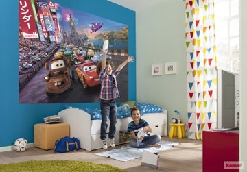 Fototapeta Disney Cars Wyścig 254x184 cm
