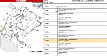 PŘÍVOD WAZ VODNÍ C5 407 607 2.7 3.0 HDI 1343HK