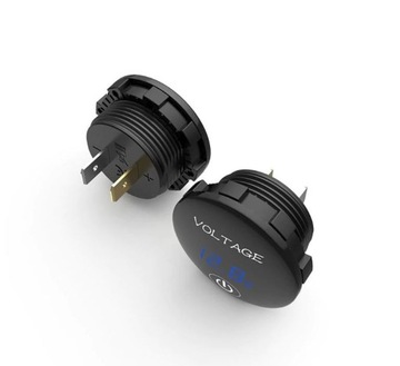 ВОЛЬТМЕТР ПОСТОЯННОГО ТОКА 5В-48В С БЕЛЫМ ПЕРЕКЛЮЧАТЕЛЕМ