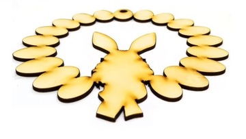 WIANEK WIELKANOCNY ZAJĄC JAJKA WIELKANOC OZDOBA