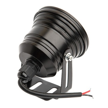 Галогенный светодиодный прожектор с линзой, черный, с ручкой