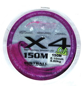 Plecionka Mistrall Shiro 0,10 mm 150 m czarna