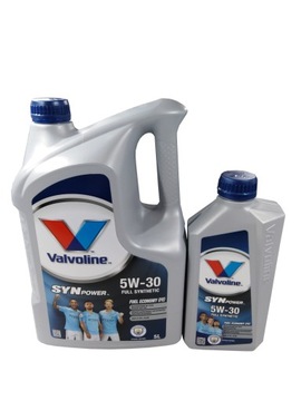 VALVOLINE SYNPOWER FE 5W30 6L OLEJ SILNIK ACEA A7/B7 ACEA A5/B5