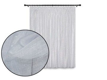 SZRON Firanka GOTOWA KRÓTKA do 140 cm szyta