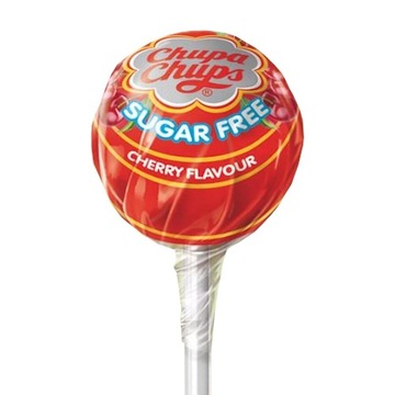 Chupa Chups Lizak Bez Cukru Orzeźwiający Cherry Sugar Free 11g Wiśniowy