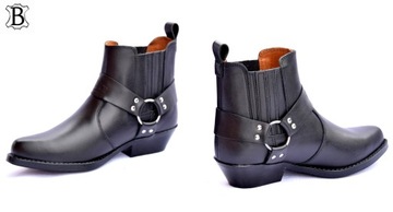 Мужские кожаные ковбойские сапоги RACEBOOTS KG1