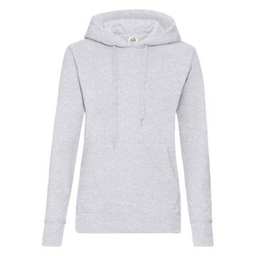 DAMSKA BLUZA CLASSIC Z KAPTUREM FRUIT h. grey S