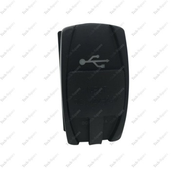 Монтажная розетка USB x2 3100мА 12-24В БЕЛАЯ