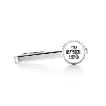Spinka do krawata z grafiką SZEF WSZYSTKICH SZEFÓW
