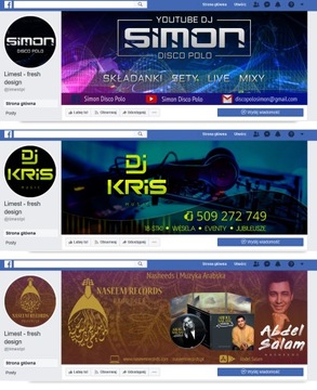 FACEBOOK FANPAGE графический дизайн аватар + фоновое фото