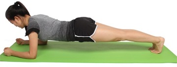 NIEBIESKA MATA GIMNASTYCZNA DO ĆWICZEŃ JOGI PILATESU FITNESS + TORBA, PASEK