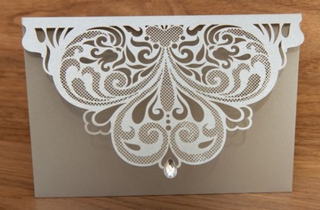 ЛАЗЕРНАЯ ВЫРЕЗКА СВАДЕБНЫЕ ПРИГЛАШЕНИЯ, ЖЕМЧУГ