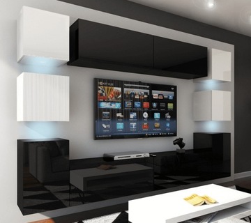 Meblościanka Salon Rtv Zestaw Meble NAPOLI C14