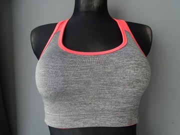 H&M SPORT KRÓTKI SPORTOWY TOP S