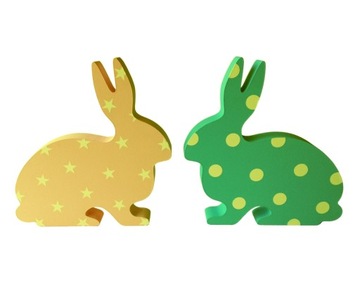 KRÓLICZEK - ZAJĄCZEK ozdoba dekoracja 3D dekor