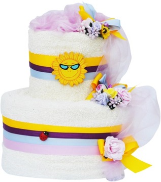 КРАСИВЫЙ подарок на годовщину - торт из полотенец на крещение