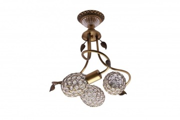 LAMPA SUFITOWA WISZĄCA ŻYRANDOL KRYSZTAŁKI PATYNA