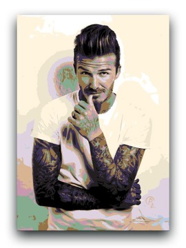 DAVID BECKHAM - OBRAZ 60x40 - plakat A.C. Milan
