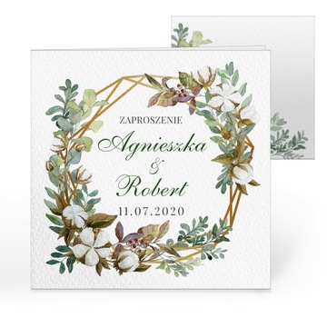 Приглашения на свадьбу ЖЕМЧУЖНАЯ БУМАГА ЦВЕТЫ МАГНОЛИИ