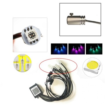 5M 6M EL WIRE ВОЛОКОННО-ОПТИЧЕСКИЙ СВЕТОДИОД RGB AMBIENT PILOT ПРИЛОЖЕНИЕ