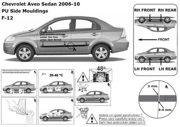 LIŠTA BOČNÍ DVEŘE OPEL CORSA 5D 06-14 HATCHBACK