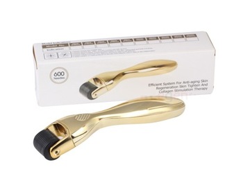 Derma Roller 600 Tytan 2,0mm GOLD Mezoterapia