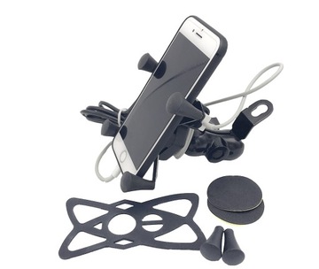 SOLIDNY UCHWYT NA TELEFON DO MOTOCYKLA GNIAZDO USB