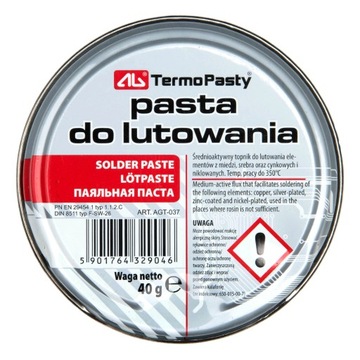 PASTA LUTOWNICZA DO LUTOWANIA AG 40G