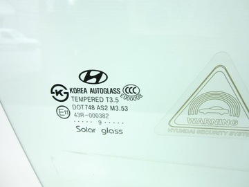 SKLO (OKNO) DVEŘE PŘEDNÍ PRAVÁ HYUNDAI IX55