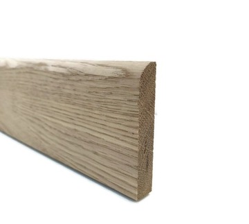 6,5 cm Listwa przypodłogowa cokół DĄB drewno 65 mm