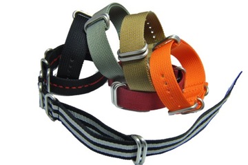 Pasek do zegarka w stylu NATO nylon gruby 24 mm