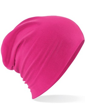 CZAPKA BAWEŁNIANA WIOSENNA SMERFETKA BEANIE RÓŻOWA