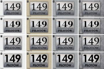 Адресная табличка с номером дома 40х30 алюминий нержавеющая сталь