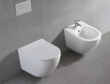 КОМПЛЕКТ: унитаз, биде, дюропластовое сиденье SLIM VERA.