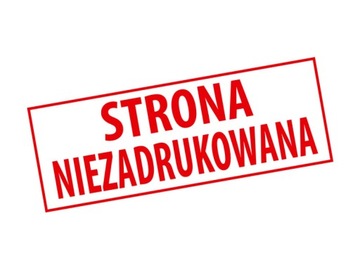 Pieczątka STRONA NIEZADRUKOWANA