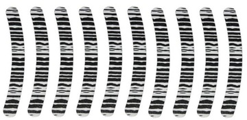 10 x PILNIK DO PAZNOKCI DWUSTRONNY ZEBRA BANAN