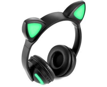 НАУШНИКИ BLUETOOTH КОШАЧЬИ УШИ 7 ЦВЕТОВ LED