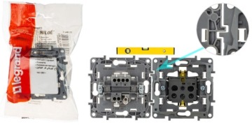 ЯЩИК С ПОВЕРХНОСТЬЮ ОДИНАРНЫЙ БЕЛЫЙ LEGRAND NILOE 664798