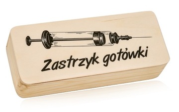 Pudełko Zastrzyk Gotówki urodziny 18 30 40 50