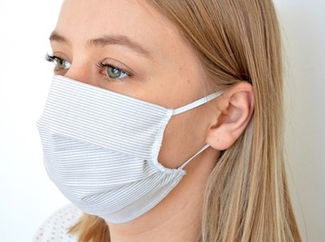 БЕЛАЯ ХЛОПКОВАЯ МАСКА УЛИЧНАЯ МАСКА ПОЛЬША