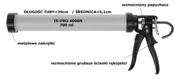 Соковыжималка 600мл HEAVY DUTY GUN PRO-4000N