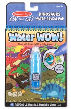 KOLOROWANKA WODNA Dinozaury WATER WOW! Melissa 3+