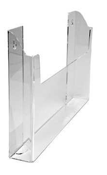 Подвесной карман для листовок формата А5. Планка из оргстекла.