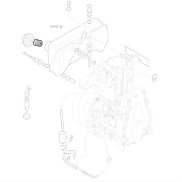 HATZ 50387300 Filtr wlewu paliwa 1D81 1D90