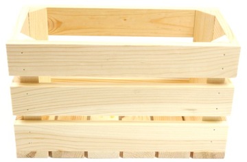 ДЕКОРАТИВНАЯ ДЕРЕВЯННАЯ КОРОБКА СТРОГАННАЯ 30x15x18