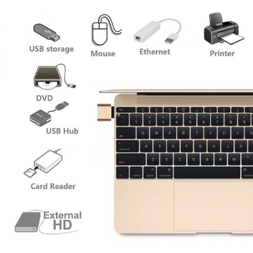 Адаптер OTG USB-C 3.1, адаптер для мыши, флешка